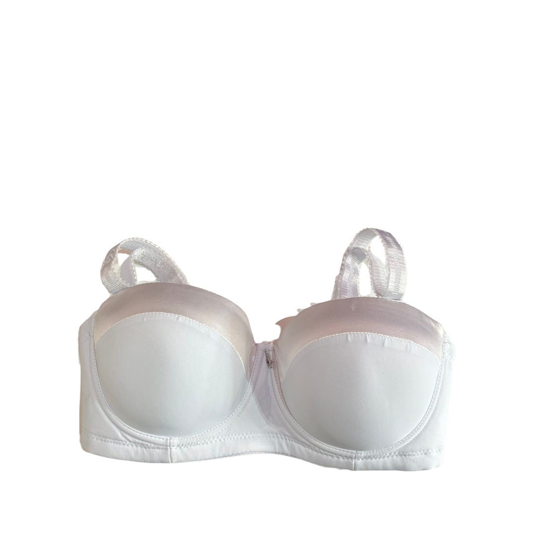 D Cup Bra - White