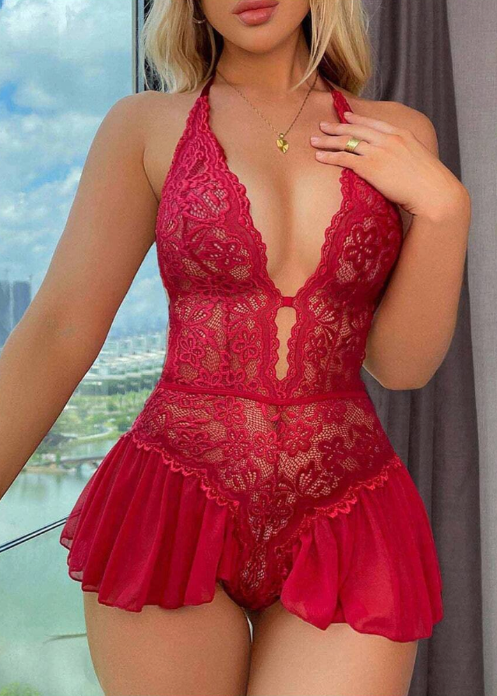 Flirty Frilly Teddy