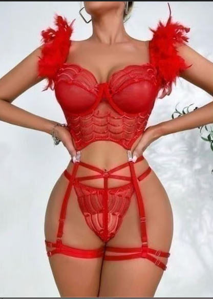 Fairy Feather Lingerie Set